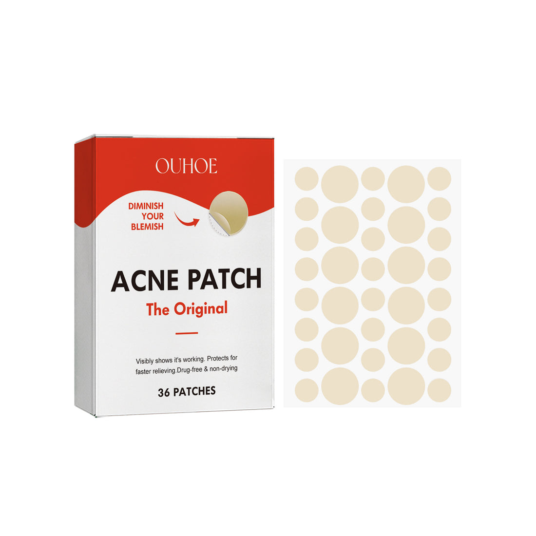 Acne Patch, Acne Removal Acne Treatment Skin Care Facial Cover Acne Print Invisible Acne Patch