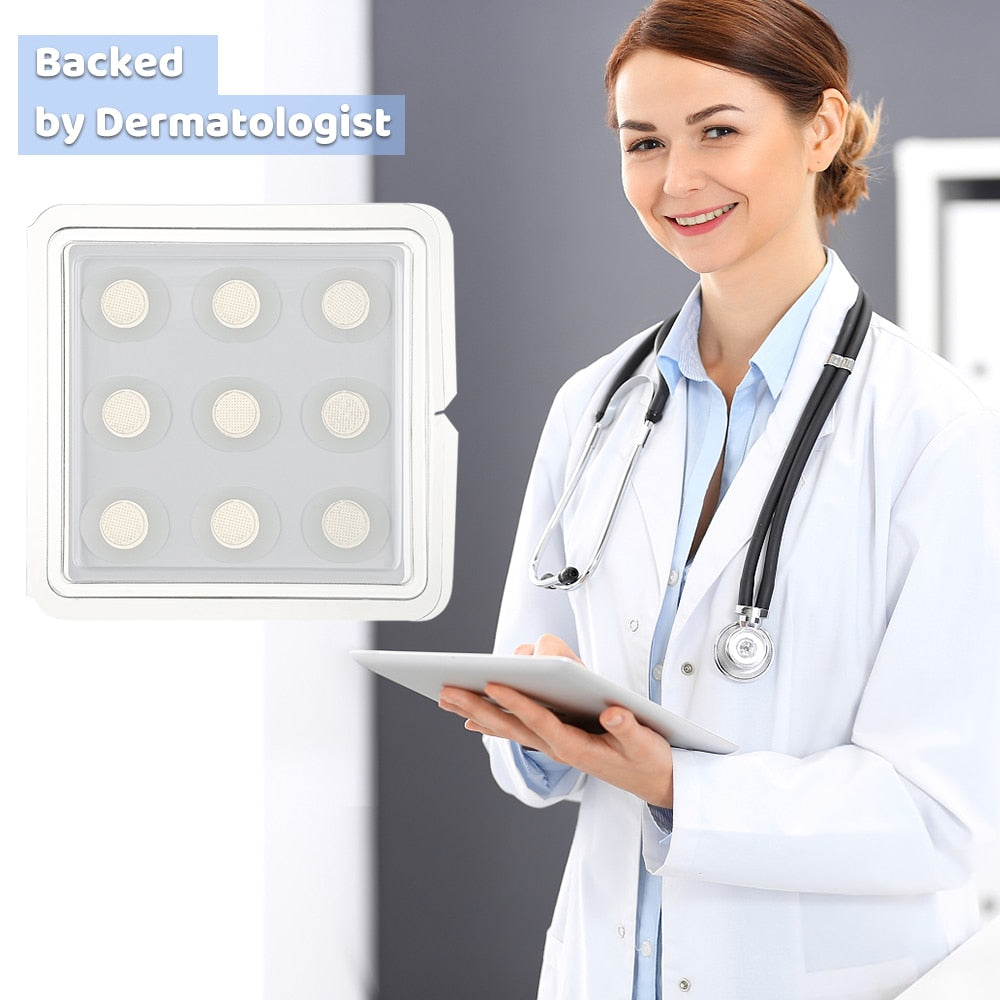 9pcs Translucent Microneedle Pimple Patch Acne Master Treatment Sticker Face Beauty Skin Care Tool Tape Skincare